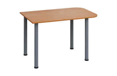 EJH 2 - 120 přístavba jednací, kovová podnož stříbrná, deska 25 mm, olše jantar